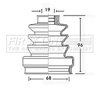 BK5547 CV Boot Kit -B117-