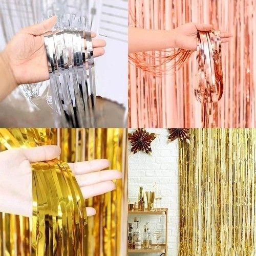 Foil fringe tinsel - 2m-3m,