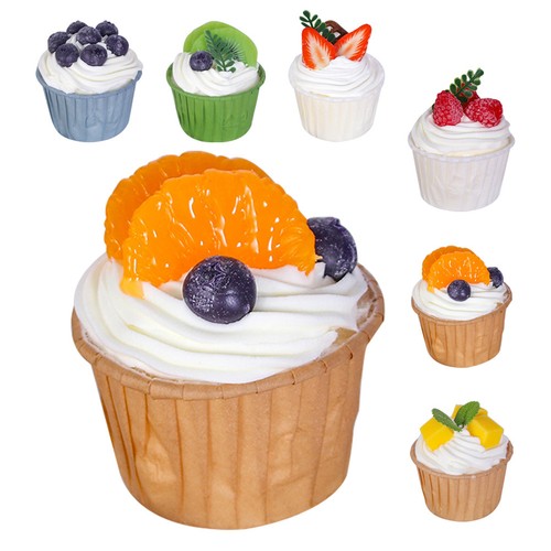 6pcs artificial cake fake - cake,