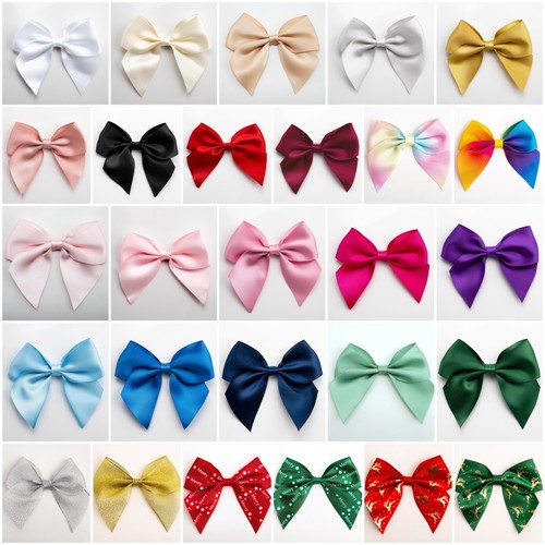 Large satin bows 10cm - bows, wide