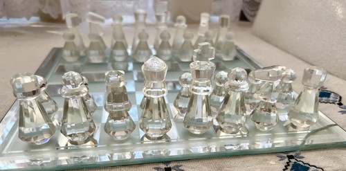Crystal cut glass - glass, set