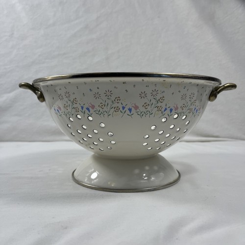 Vintage enamel colander - vintage,