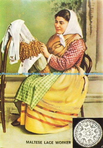 D214428 maltese lace - maltese, worker