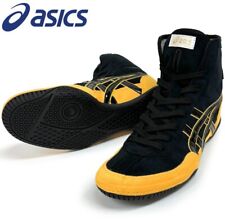 【In stock】ASICS Wrestling Shoes 1083A001 EX-EO TWR900 Black x Yellow x Black
