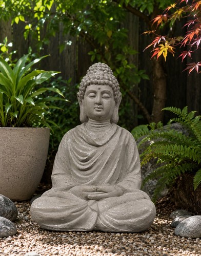 Large seated buddha garden - buddha,