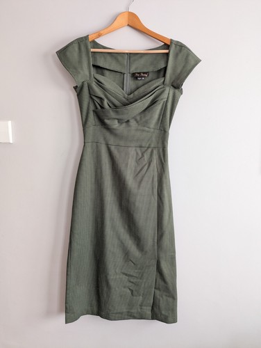 Stop staring dress olive green - staring,