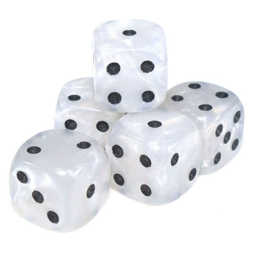 12mm spot dice pearl - pearl,