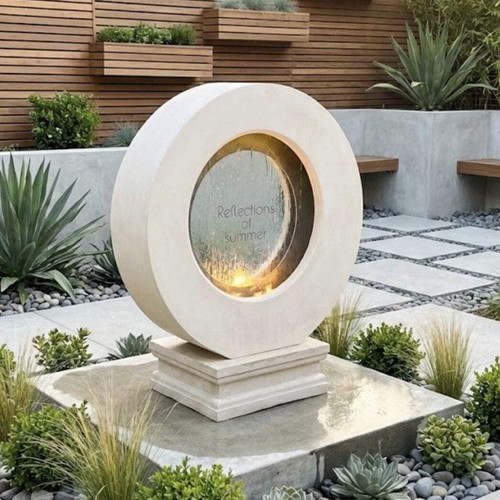 Round garden mirrors - mirrors,, used