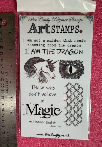 Bee crafty polymer art stamp - bee,