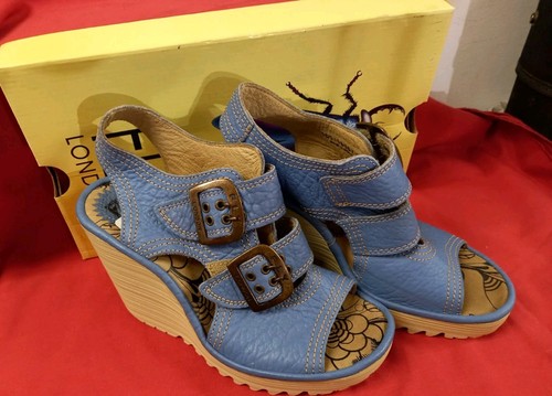 Fly london blue leather - fly,