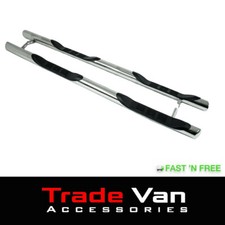 VAUXHALL VIVARO STAINLESS STEEL BB005 VIPER SIDESTEPS SIDEBARS LWB 2001 ON