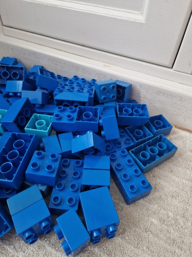 Lego duplo blue - lego, colour