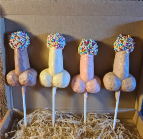 Hand made chocolate willy - hand-made,