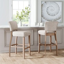 Bar Stools 2X Wooden Kitchen