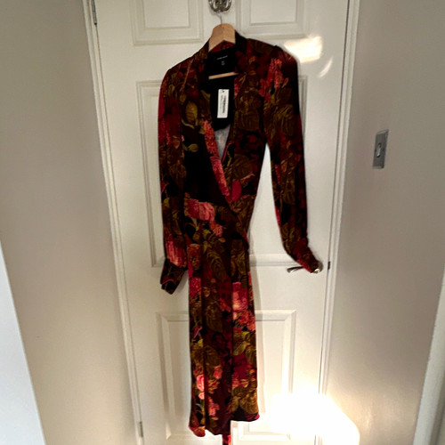 Karen millen satin floral wrap - millen,