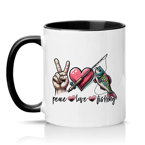 Peace love fishing - peace,