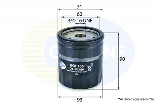Engine oil filter comline for - engine,