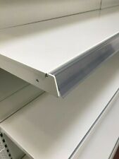 Scanning Rail Price Rail Shelf Clear Rail Gondola 20x L100cm Store Shelf
