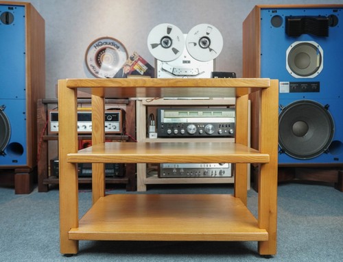 Honey oak audio rack - honey, –