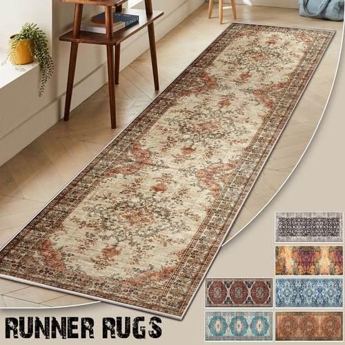 Hall runner rug non slip - non,
