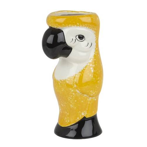 Ceramic parrot tiki mug 750ml - ceramic,