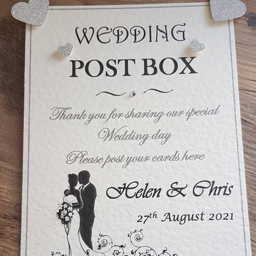Personalised wedding post - wedding,