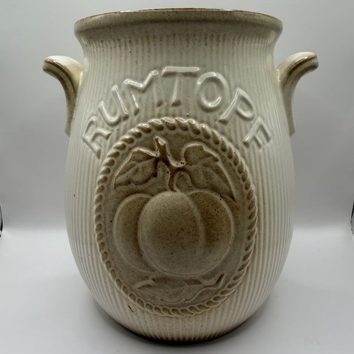 Vintage rumtopf crock canister - rumtopf,