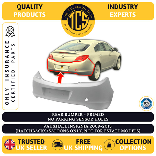 Rear bumper primed vauxhall - rear,