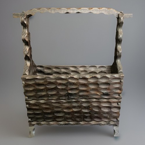 Spanish brutalist carved - spanish,