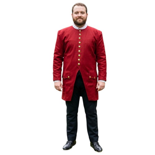 Red victorian tailcoat men - tailcoat, men's