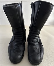 Dainese Motorcycle Motorbike Black Leather Boots Size UK 9 EU 43 *READ*