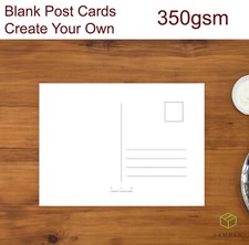 Plain White Blank Postcards