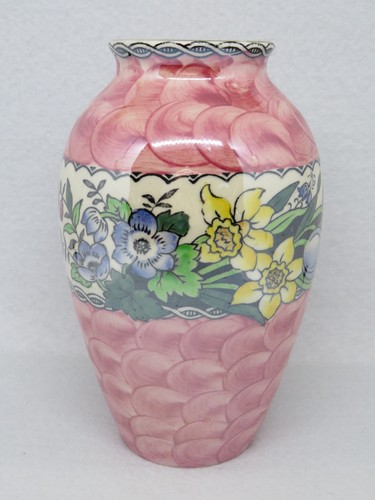 Maling pottery vase pink - maling,