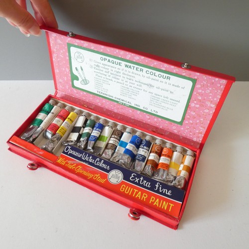 Japanese guitar paint set - guitar,