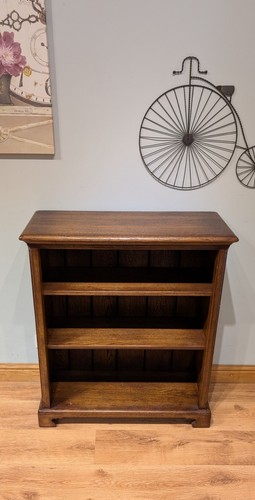 Small solid oak bookcase - solid,