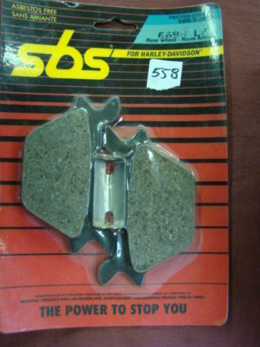 Sbs harley rear brake pads - sbs,