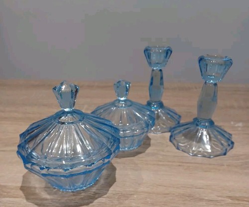 Ice blue glass dressing table - ice,