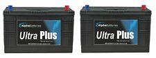 PAIR OF  12V 663 HEAVY DUTY COMMERCIAL BATTERIES TRACTOR, LORRY, WAGON