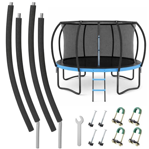 12pcs curved trampoline - curved, poles