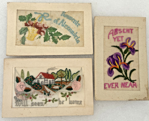 Ww1 silk embroidered - ww1, postcards
