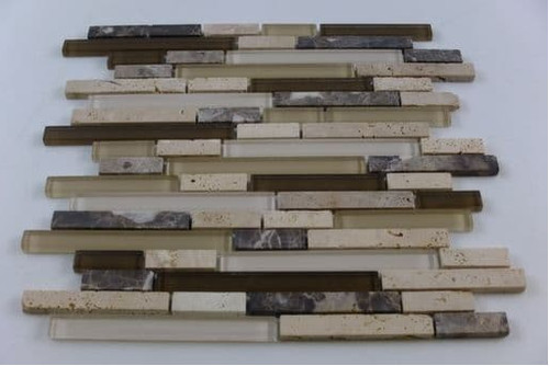 Glass travertine mosaic - glass, tile