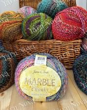 Marble Chunky Knitting Crochet Yarn Wool -James C Brett - 200g Ball - 25 Colours