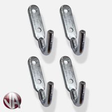 4 x Small Tailboard Rope Hooks Heavy Duty Steel Tippers Trailers Truck Dropside
