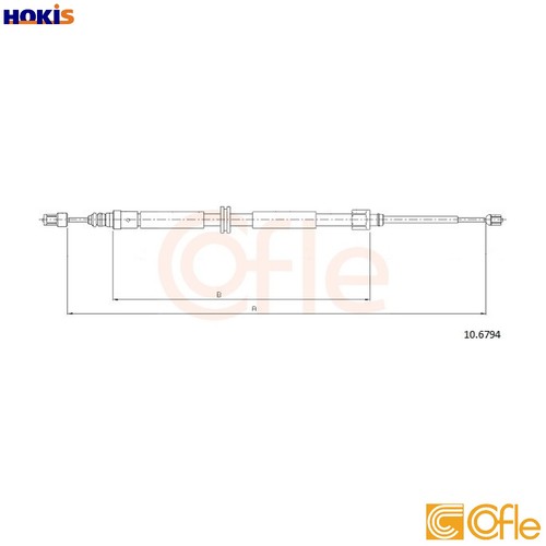 Cable pull parking brake - pull,