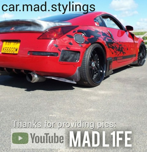 Black plastic universal bumper - black,
