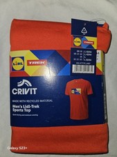 Lidl Trek Cycling Team T-shirt, Sports Top, Tour De France, Red, Large 👕 