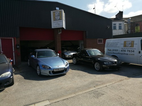 Bmw black mohair hood - mohair, soft