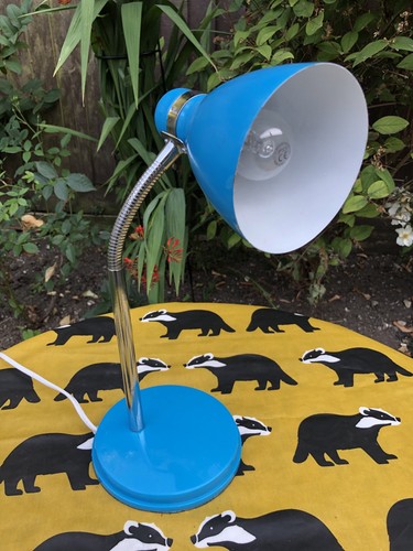 Eclectic blue desk flexi lamp - eclectic,