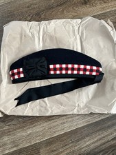 NAVY BLUE GLENGARRY RED WHITE