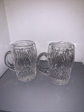 Tyrone Crystal Antrim Mini 3” Glass Tankard X2